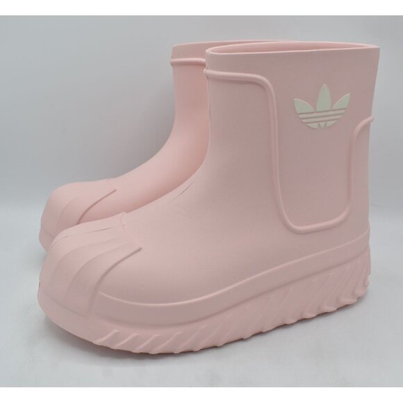Adidas Women Size 8.5 Adifom Superstar Light Pink Rain Snow Garden Slip On Boots - Picture 1 of 9